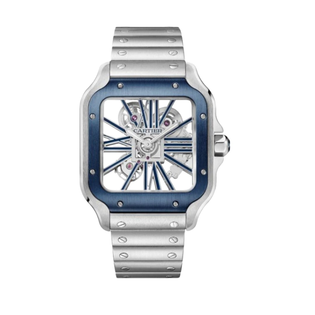 Cartier Santos skeleton mirror original