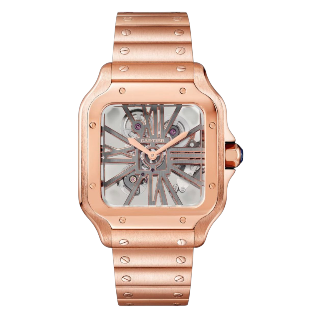 Cartier Santos skeleton mirror original