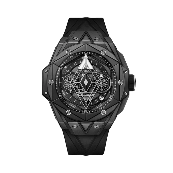 HUBLOT Sang Bleu II All Black Mirror Original