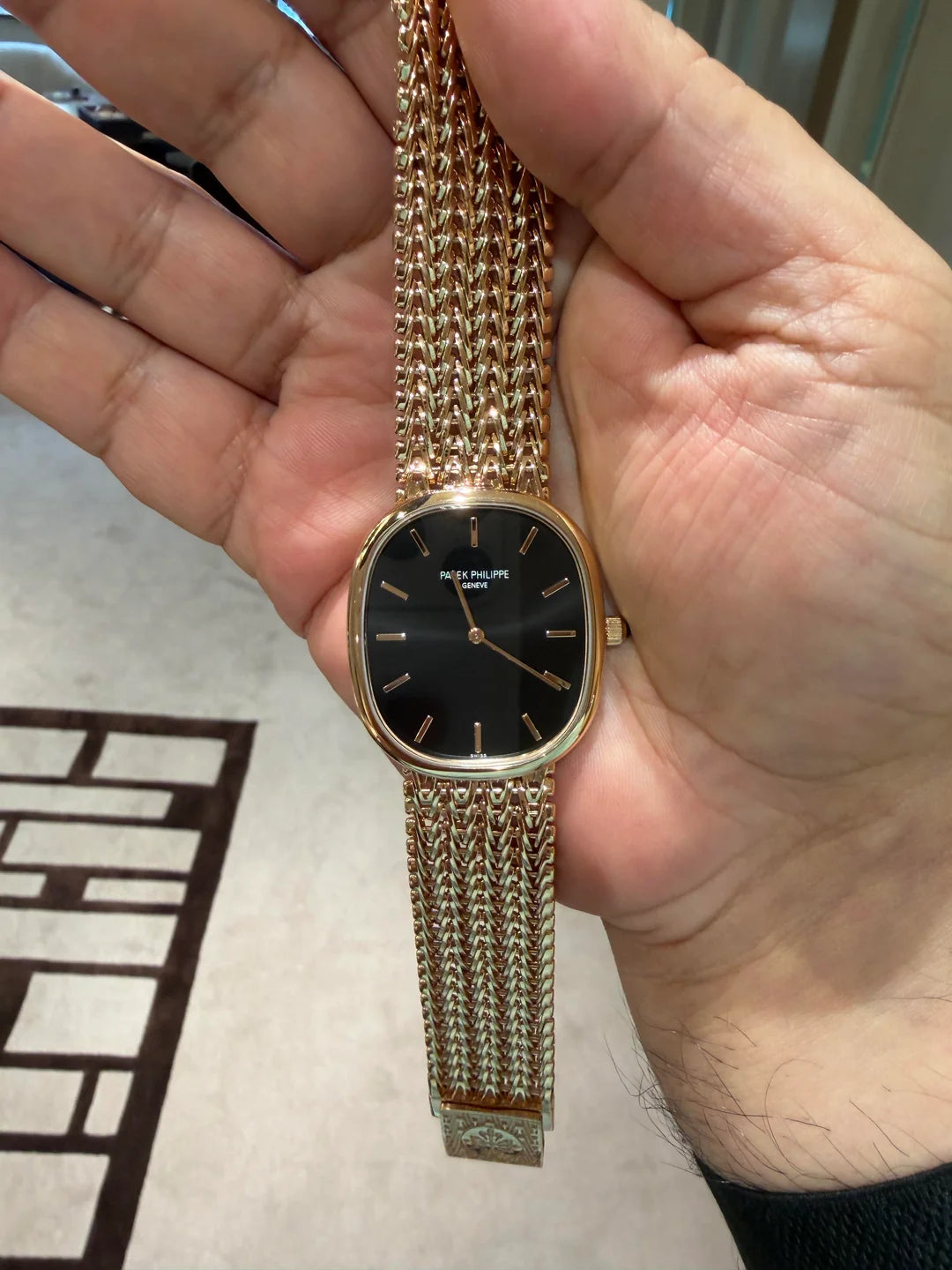 Patek Philippe Golden Ellipse Super Clone Swiss Machine